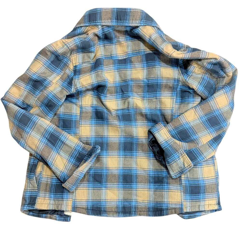 Hollister Carlsbad Quilted Lined Plaid Flannel Snap Button Jacket - Picture 5 of 7